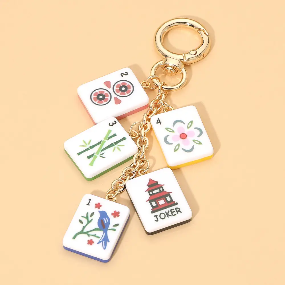 MAHJONG TILE DROP KEYCHAIN / BAG CHARM