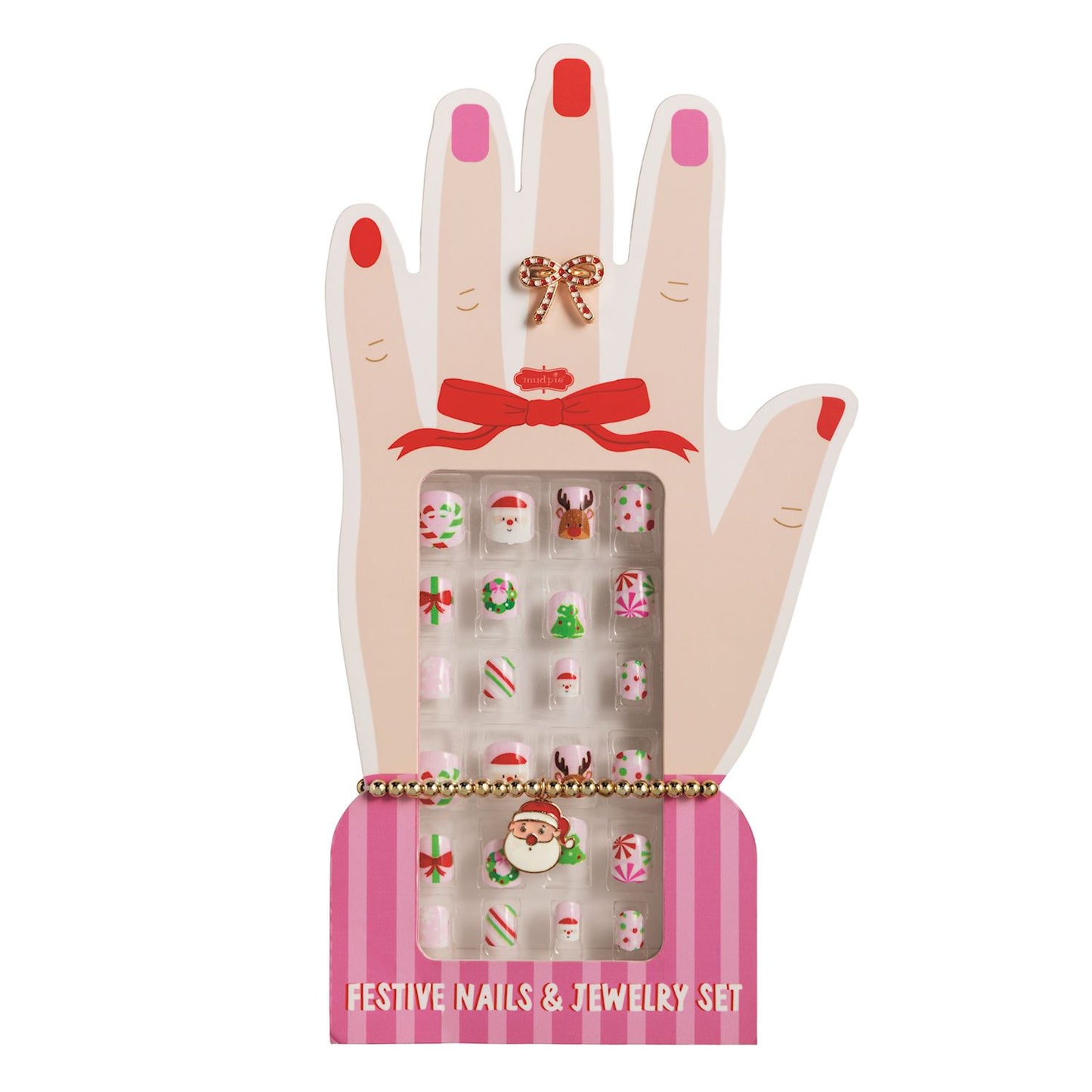 CHRISTMAS NAILS & JEWELRY SET