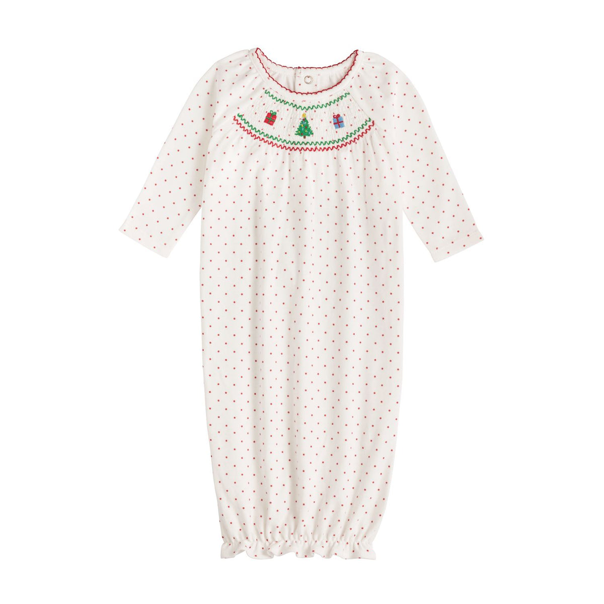 CHRISTMAS SMOCKED GOWN