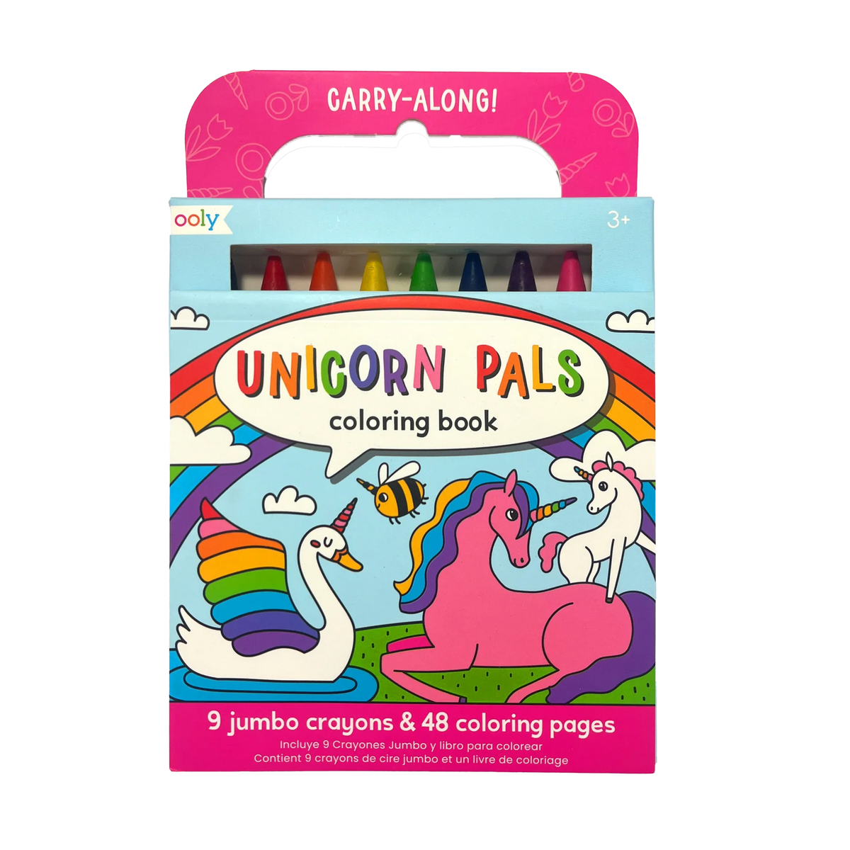 CARRY ALONG COLORING BOOK SET - UNICORN PALS