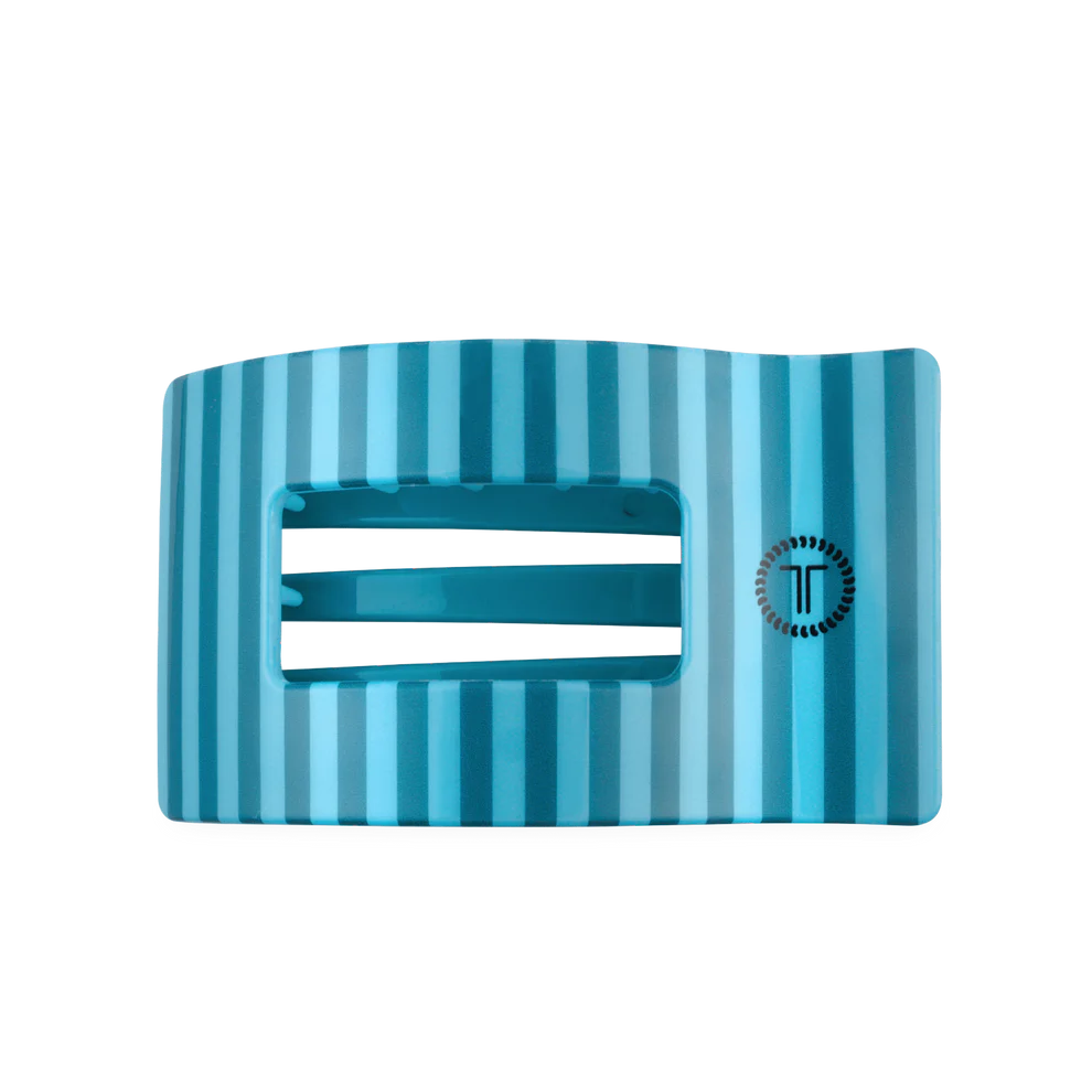TELETIES FLAT RECTANGLE HAIR CLIP -  SPLASH ZONE