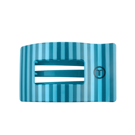 TELETIES FLAT RECTANGLE HAIR CLIP -  SPLASH ZONE