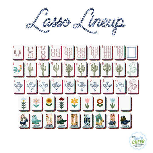 THE LASSO LINEUP MAHJONG TILES