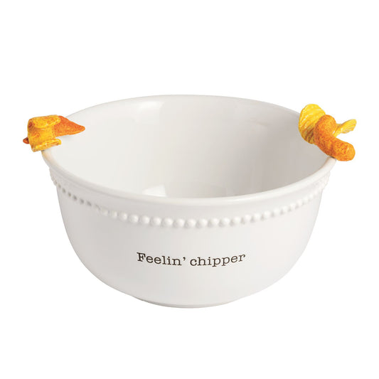 CHIP ICON SERVING BOWL - FEELING CHIPPER