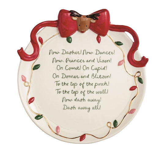 REINDEER BOW PLATTER