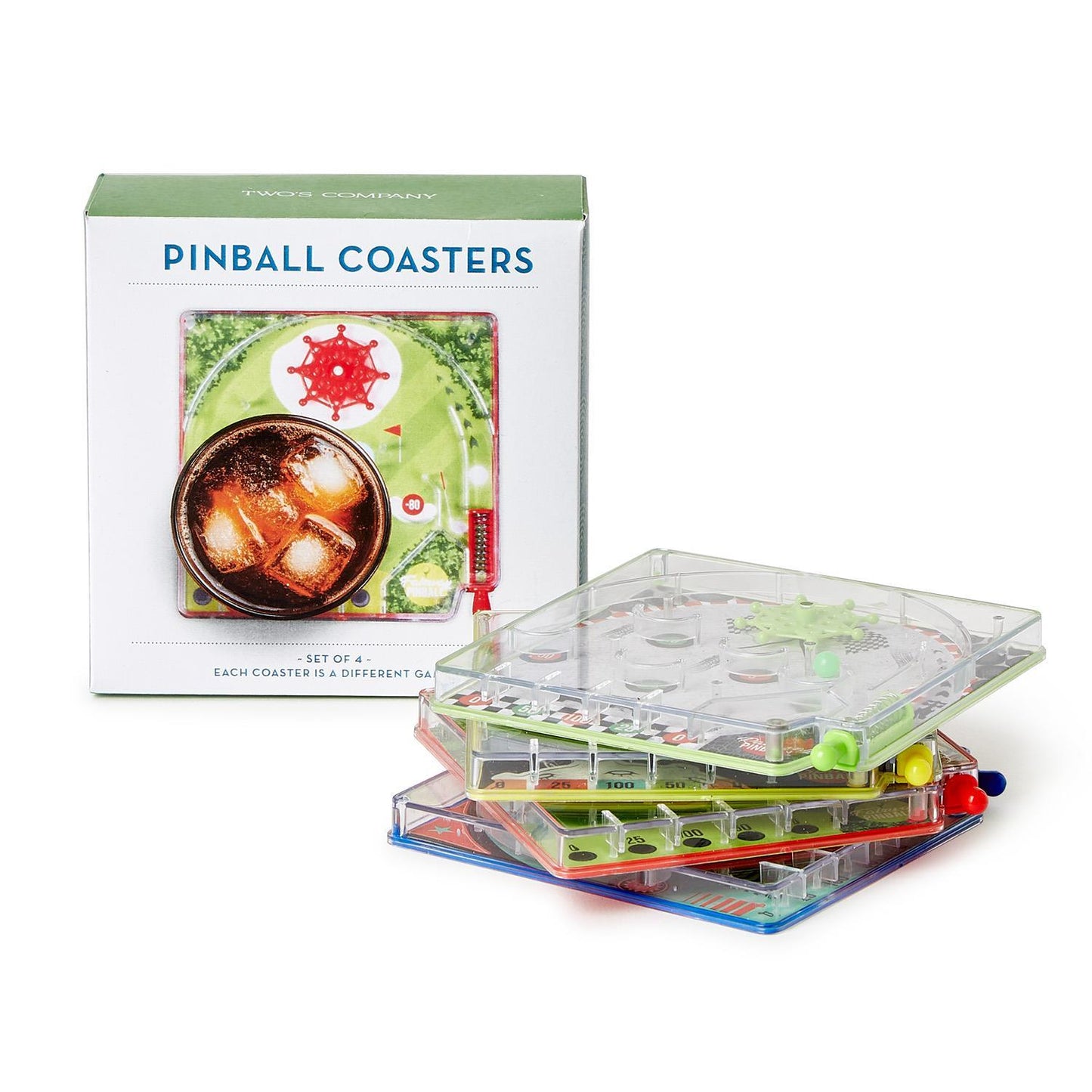 PINBALL COASTERS - SET OF 4