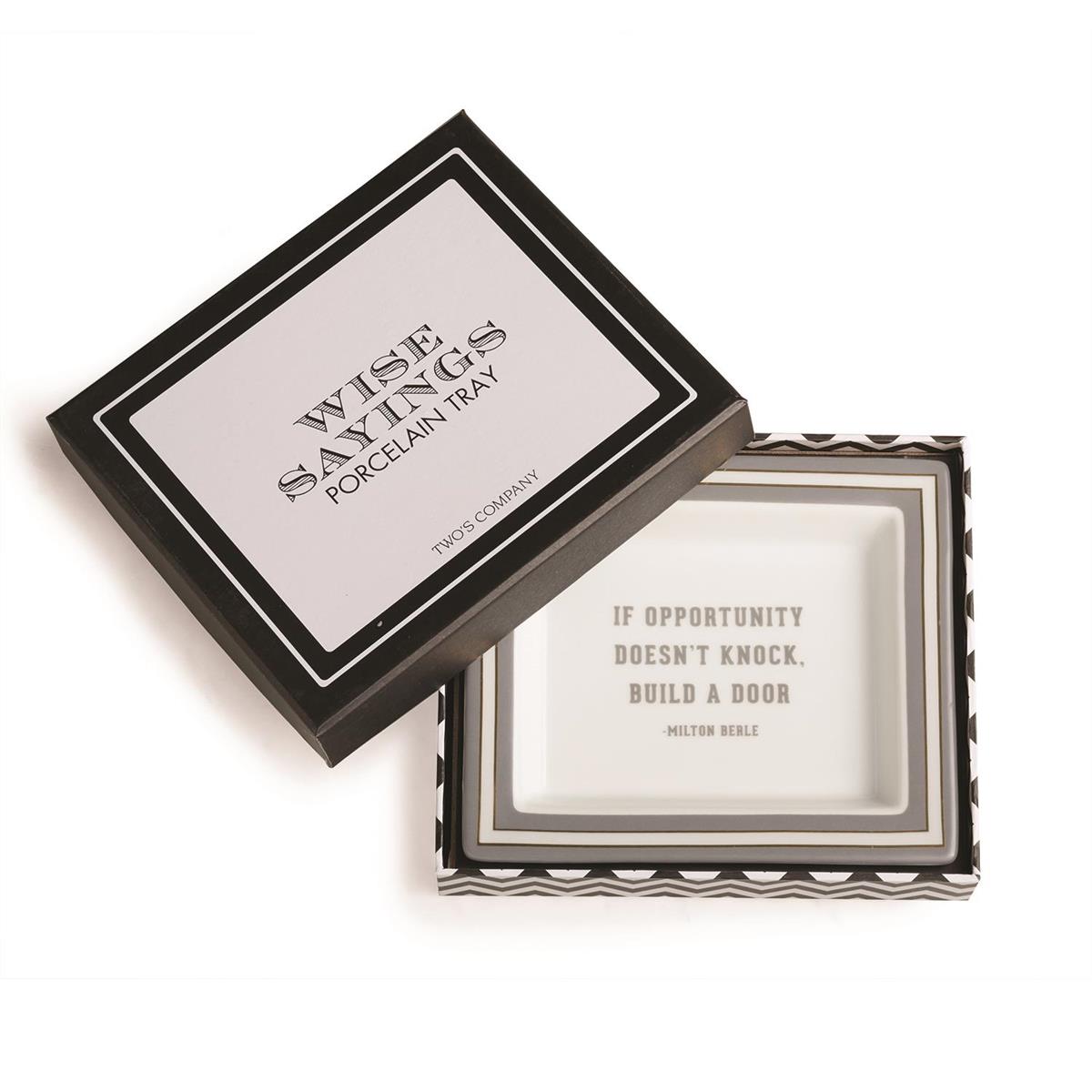 WISE SAYINGS GENTLEMEN'S DESK TRAY