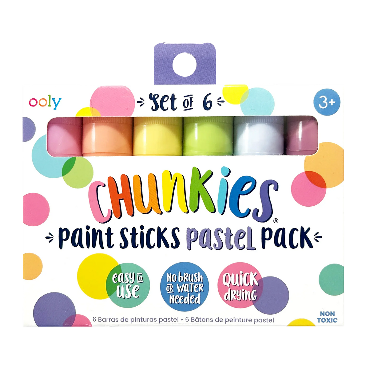 CHUNKIES: PAINT STICKS PASTEL PACK - SET OF 6