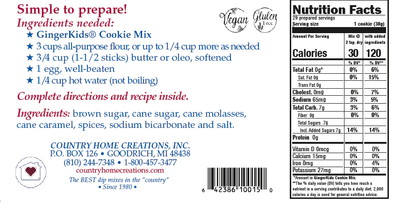 GINGERKIDS COOKIE MIX KIT