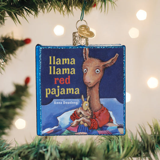 OWC ORNAMENT - LLAMA LLAMA RED PAJAMAS BOOK