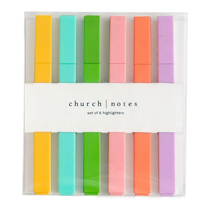 RADIANT HIGHLIGHTS - BIBLE STUDY HIGHLIGHTER SET OF 6
