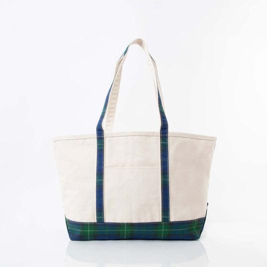 PLAID CLASSIC TOTE - LARGE