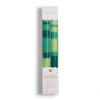 MULTI LAYER 10" TAPER CANDLES - SET OF 2