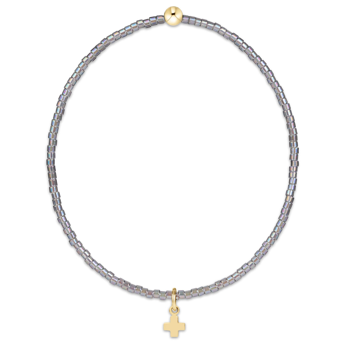 HOPE CLASSIC BRACELET - SIGNATURE CROSS SMALL GOLD CHARM