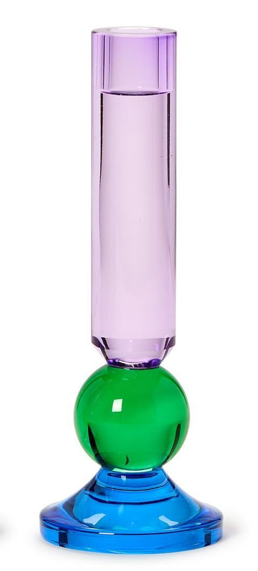 GLASS TAPER CANDLESTICK CANDLEHOLDER