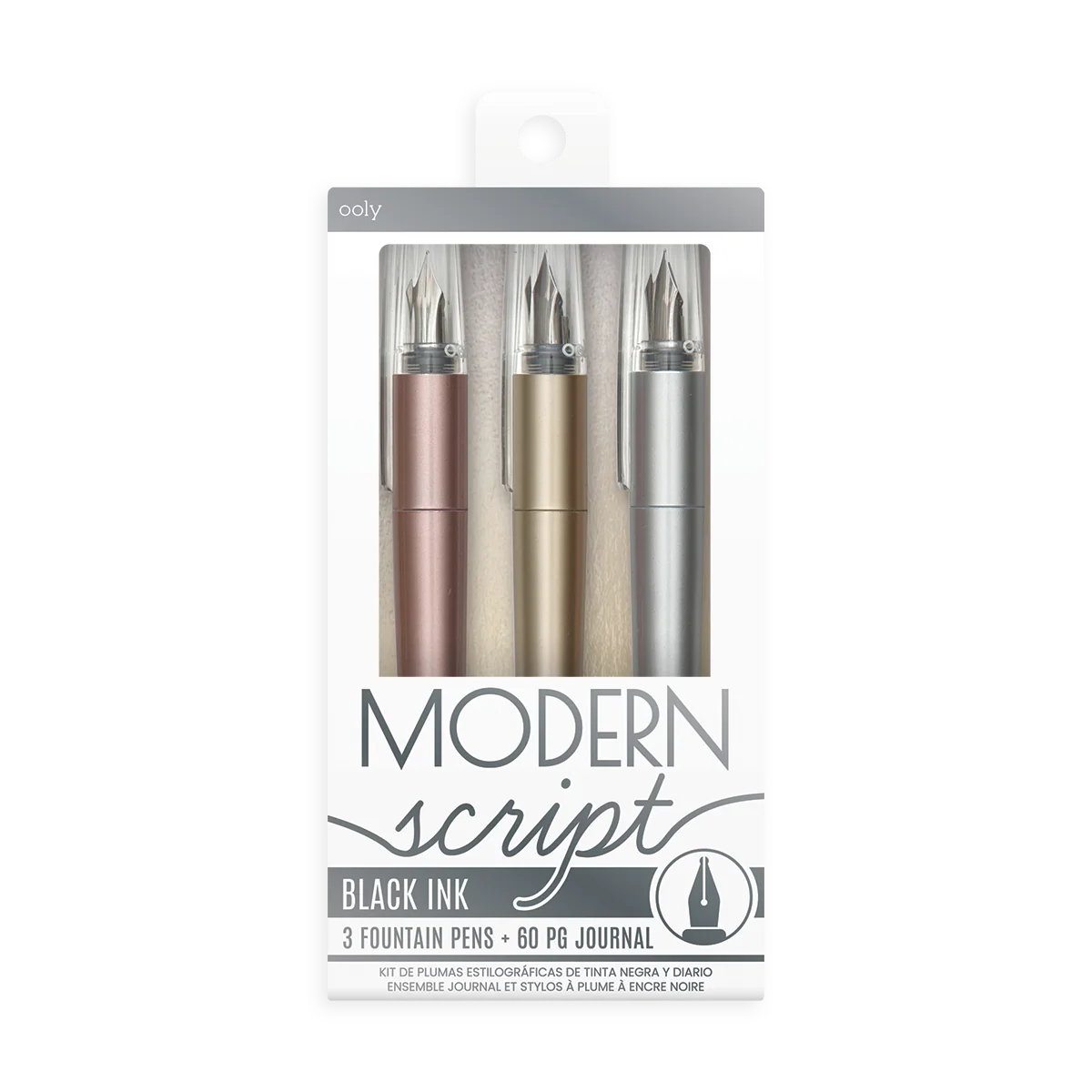 MODERN SCRIPT FOUNTAIN PEN & JOURNAL SET