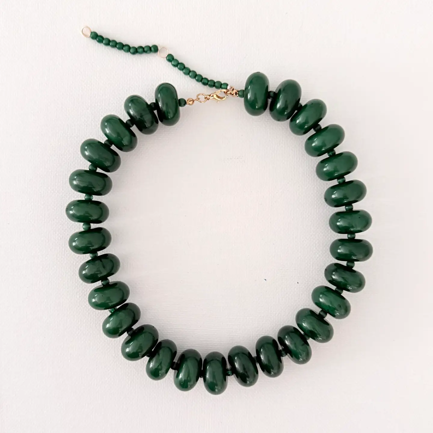 OVERSIZED RONDELLE BEADED NECKLACE