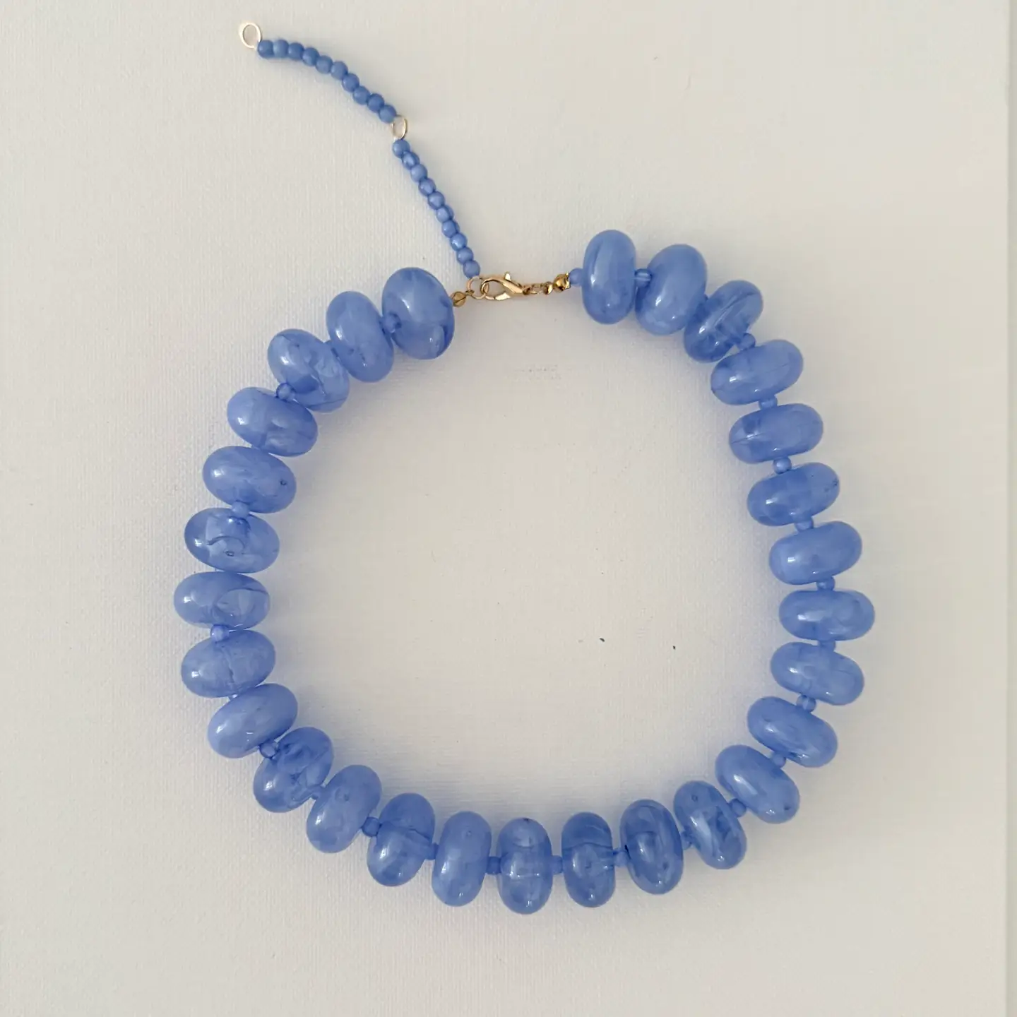 OVERSIZED RONDELLE BEADED NECKLACE