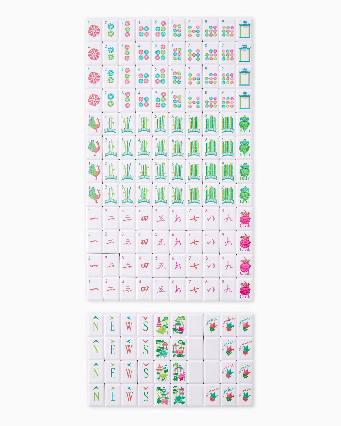 OH MY MAHJONG - SUNBURST DEBUTANTE TILE SET