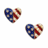 HEART FLAG EARRINGS - GOLD