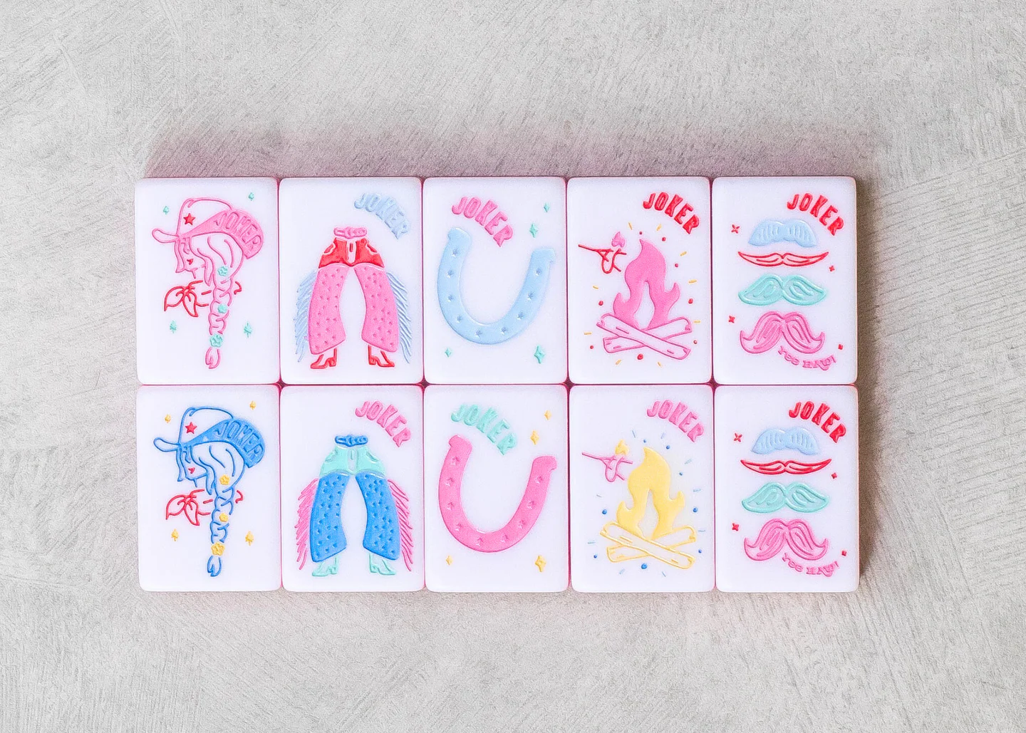 MISS MAHJONG - MISS COWGIRL MAHJONG TILE SET