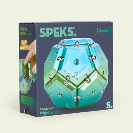 GEODE CHROME SPHERE MAGNETIC SENSORY TOY