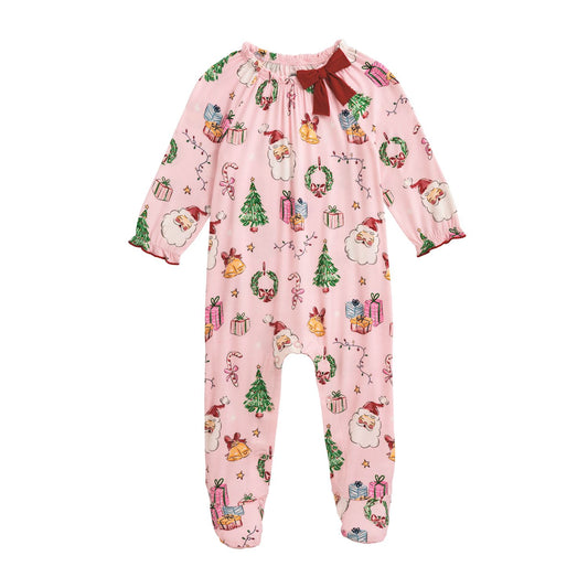 PINK CHRISTMAS PRINT SLEEPER