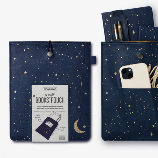 MOON & STARS BOOKAROO BOOKS & STUFF POUCH