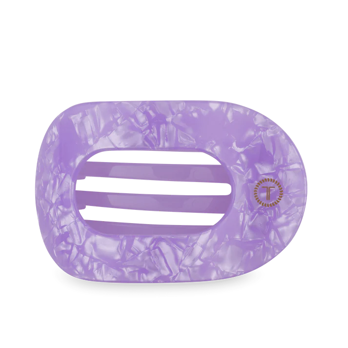TELETIES LAVENDER MIST LARGE FLAT ROUND HAIR CLIP