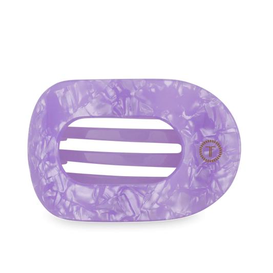 TELETIES LAVENDER MIST LARGE FLAT ROUND HAIR CLIP
