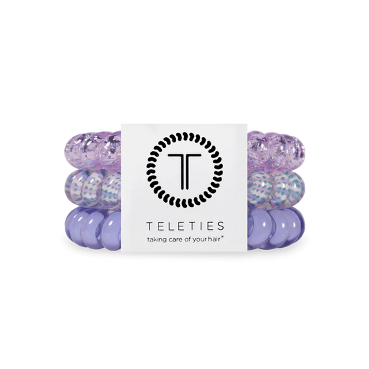 TELETIES LAVENDER MIST LARGE HAIR TIES