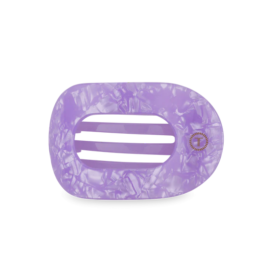 TELETIES LAVENDER MIST MEDIUM FLAT ROUND HAIR CLIP