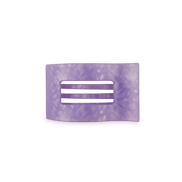 TELETIES LAVENDER MIST SMALL FLAT RECTANGLE HAIR CLIP