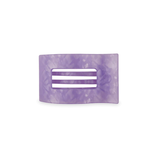 TELETIES LAVENDER MIST SMALL FLAT RECTANGLE HAIR CLIP