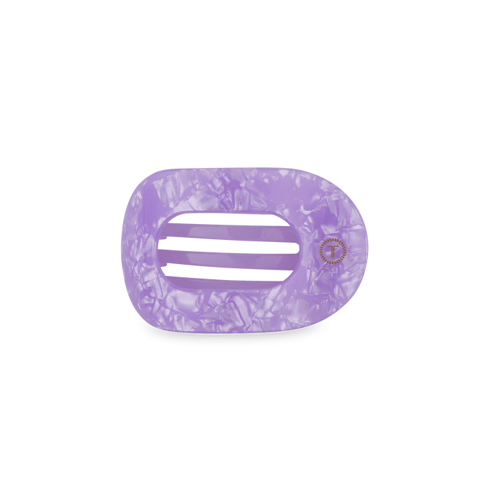 TELETIES LAVENDER MIST SMALL FLAT ROUND HAIR CLIP
