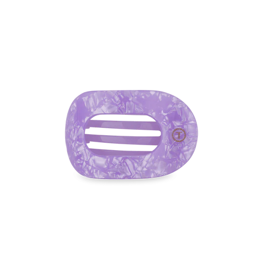 TELETIES LAVENDER MIST SMALL FLAT ROUND HAIR CLIP