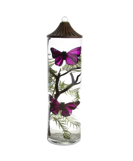 LIFETIME CANDLES - CYL - PURPLE BUTTERFLY