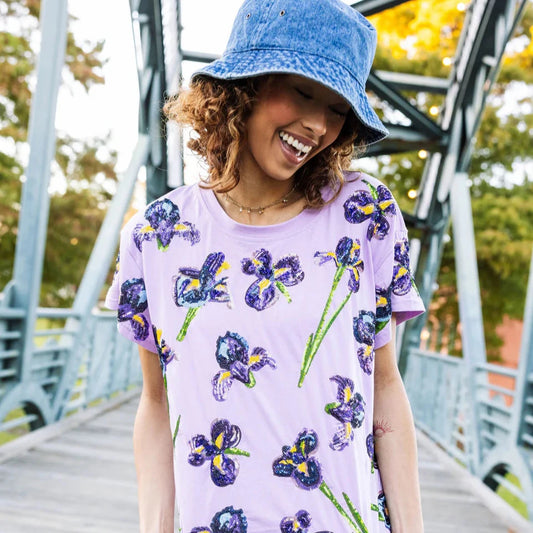 LAVENDER IRIS TEE