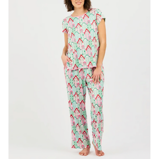 MELODY TINSEL TOWN SHORT SLEEVE/PANT PAJAMAS 2 PC. SET
