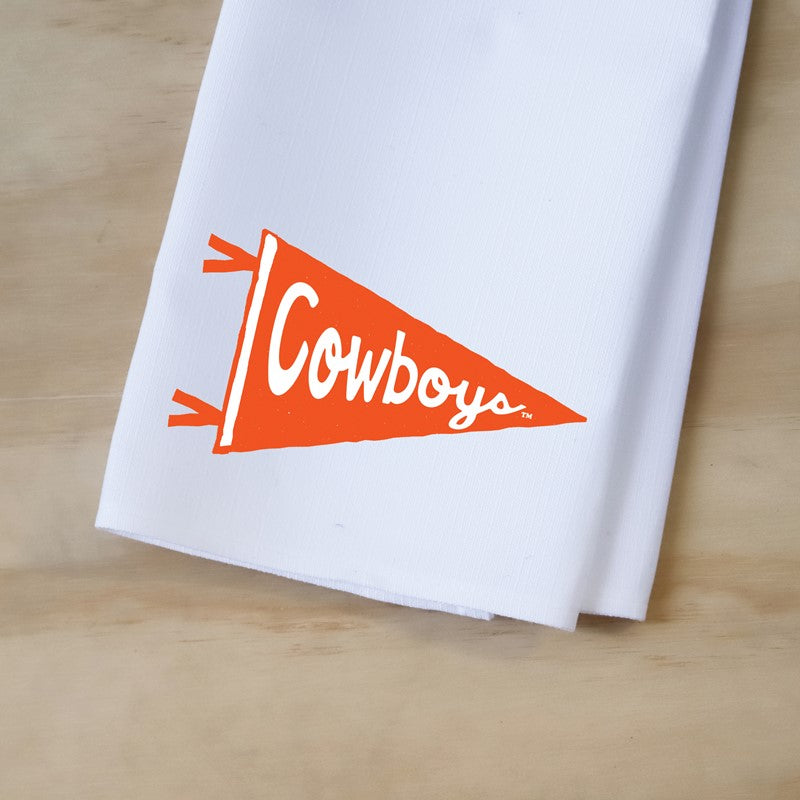 OSU COWBOYS PENNANT TEA TOWEL