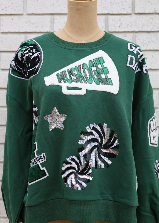 ROUGHERS GAMEDAY SPARKLE SWEATSHIRT