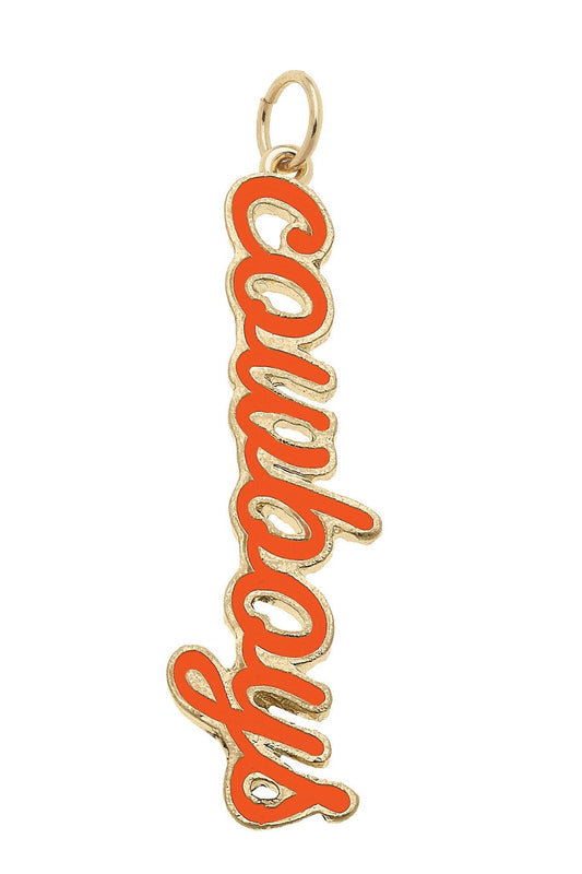 OKLAHOMA STATE COWBOYS ENAMEL SCRIPT CHARM