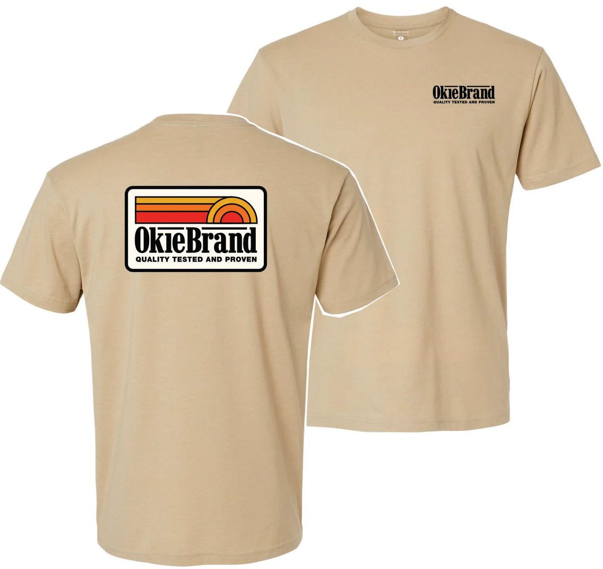 OKIE RETRO OB SUNRISE T-SHIRT - BEIGE