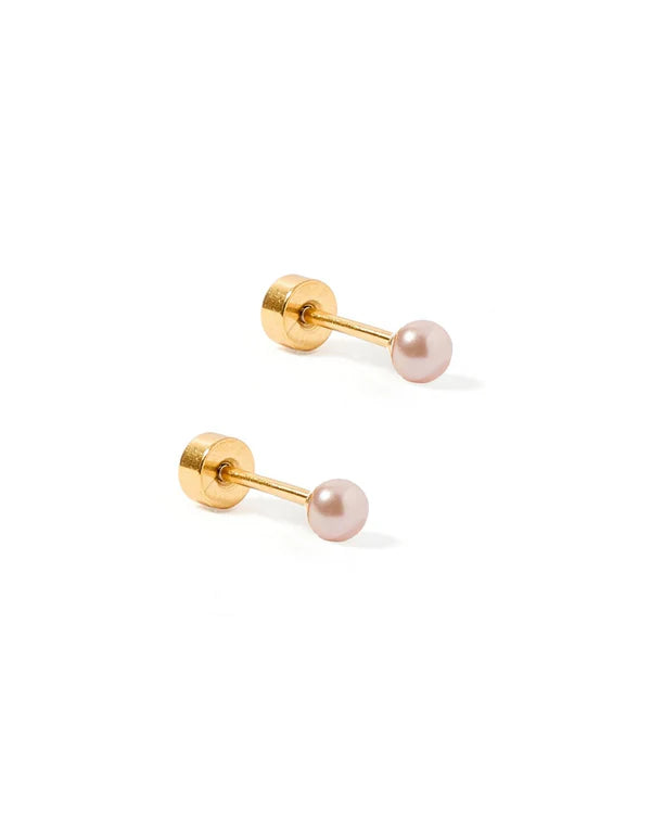 SCREWBACK STUDS - PAYTON PEARL PINK 3MM