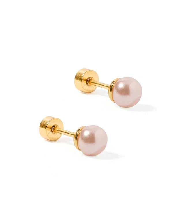 SCREWBACK STUDS - PAYTON PEARL PINK 5MM