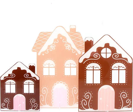 ACRYLIC GINGERBREAD HOUSES