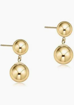 Classic 8mm Ball Drop Stud - Gold