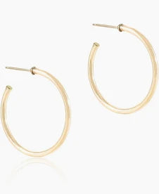 Round Gold 2" Hoop - Smooth