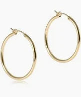 Round Gold 0.5" Hoop - Smooth