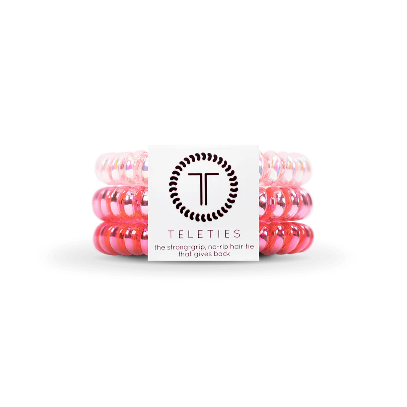 THINK PINK SMALL HAIR TIES